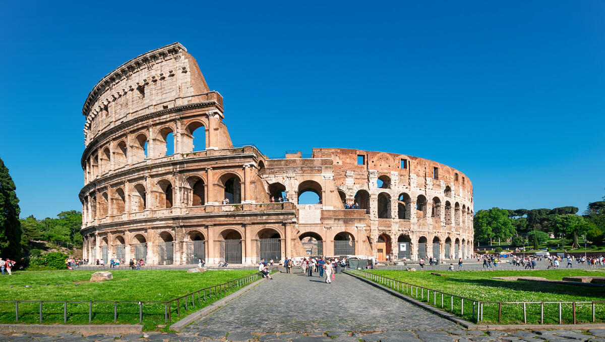 Colosseum with Roman Forum & Palatine Hill